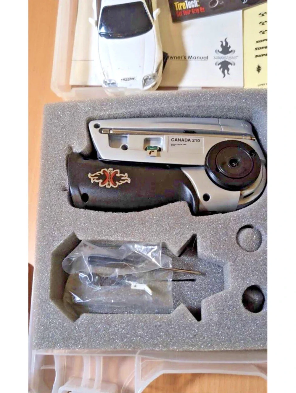 2003 XMODS Gen 1 Toyota Supra White RC Car Starter Kit Upgraded Wheels Tie-Rod